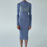 REGINE SEAMLESS DRESS - BLUE