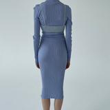 REGINE SEAMLESS DRESS - BLUE