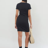 JENNY SEAMLESS DRESS - BLACK