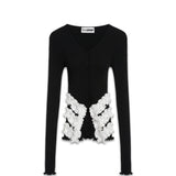 LANA SEAMLESS CARDIGAN - BLACK