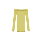 LEANOR SEAMLESS TOP - YELLOW & BLACK
