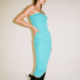 MARRATXI SEAMLESS DRESS - AQUA GREEN
