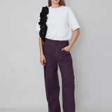 OLIVE UNISEX PANTS - PLUM