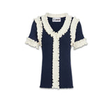 SOPHIE SEAMLESS TOP - NAVY