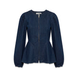 VERA DENIM TOP - BLUE