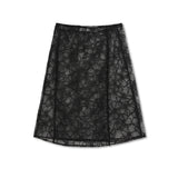 ALBA LONG SKIRT - BLACK