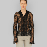 FLORA SHIRT - BLACK