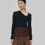 EVE SEAMLESS TOP - BLACK