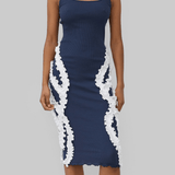 ALANA SEAMLESS DRESS - NAVY