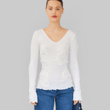 ELVA SEAMLESS TOP - WHITE