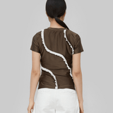 COLEEN TOP - BROWN