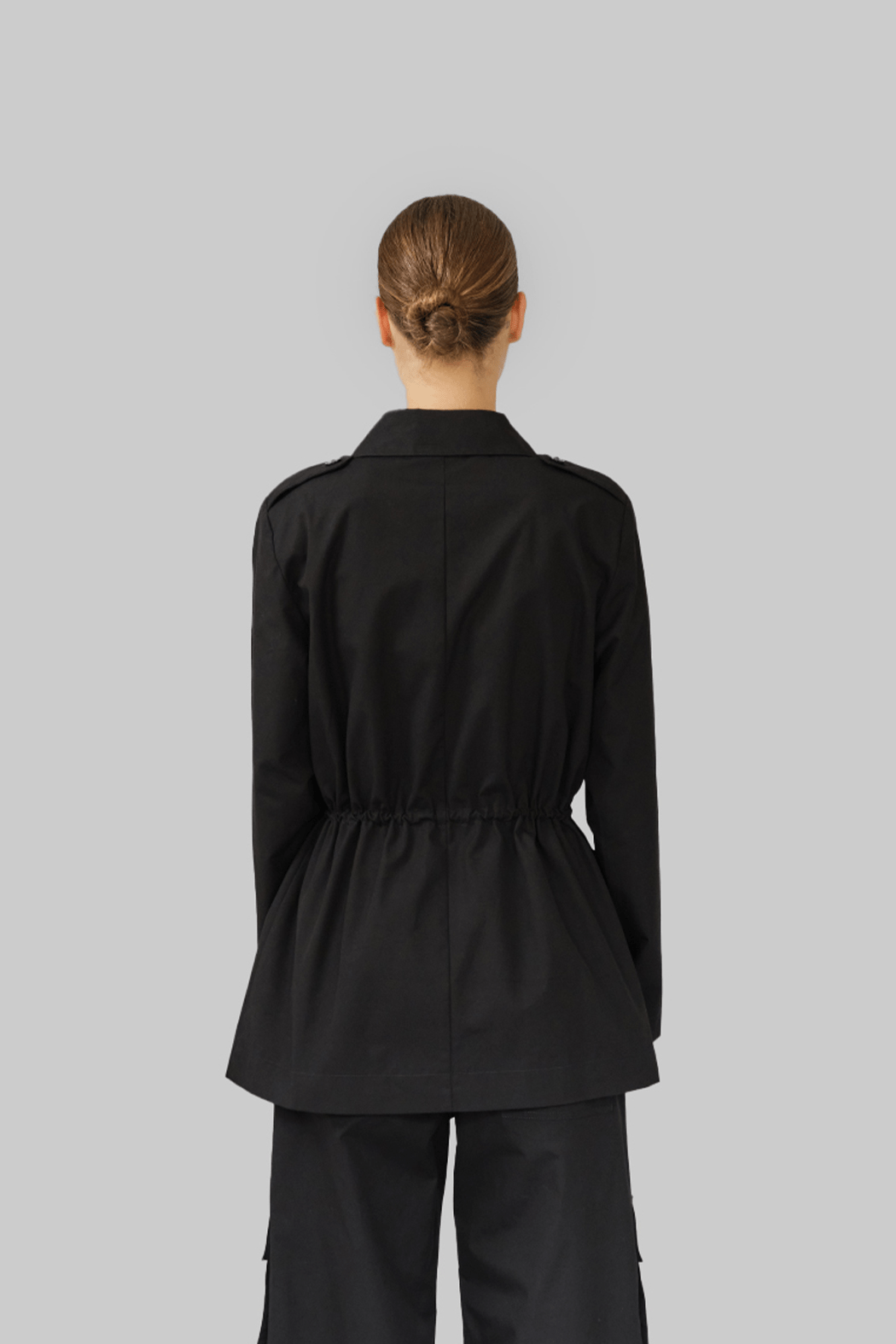 MAUD CARGO JACKET - BLACK