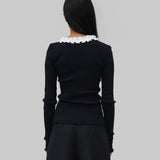 EVITA SEAMLESS TOP - BLACK