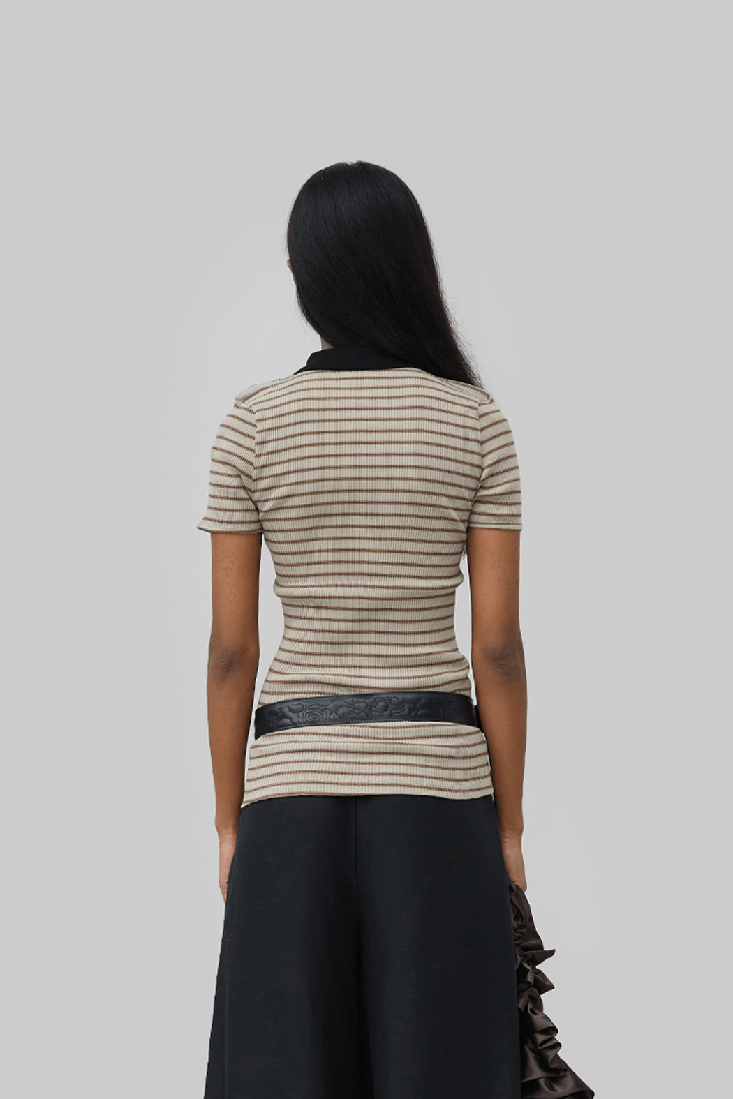 ELIA SEAMLESS POLO - STRIPES