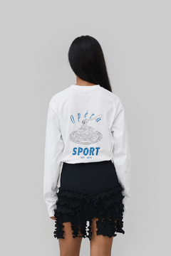 MIO UNISEX LS TEE - WHITE