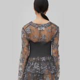 NONA TOP - CORAL SMOKE