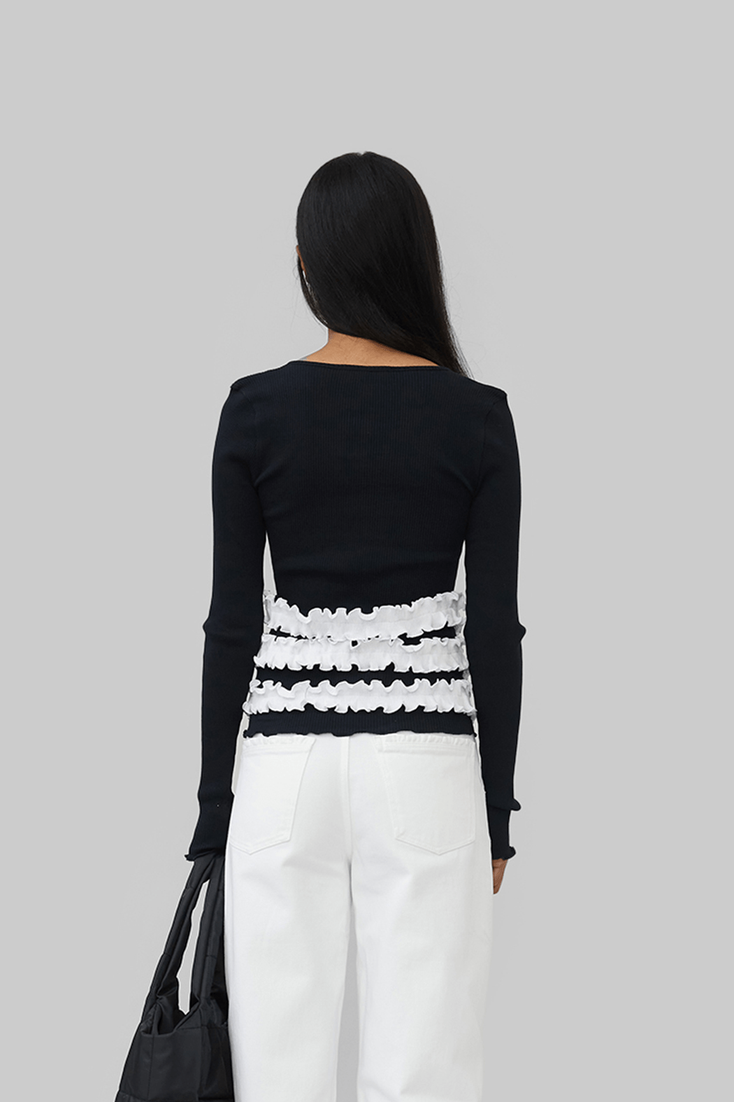 LANA SEAMLESS CARDIGAN - BLACK