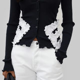 LANA SEAMLESS CARDIGAN - BLACK