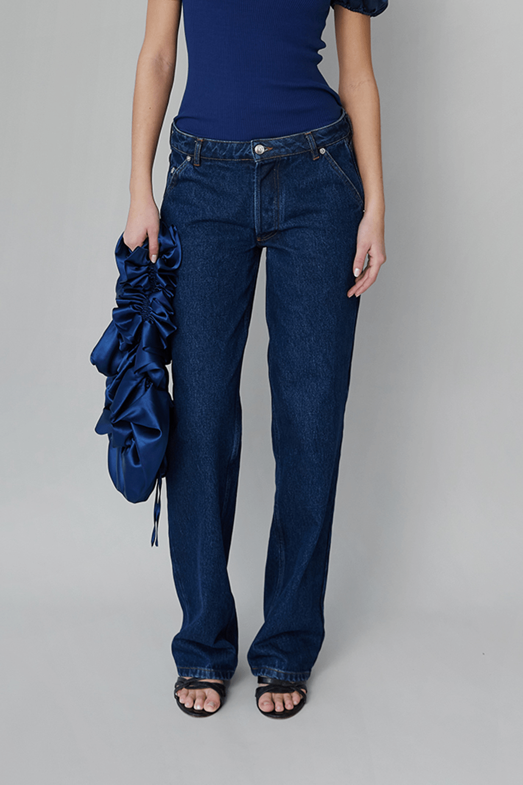OpéraSPORT -  Rose Straight Denim pants, Medium Blue