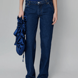 OpéraSPORT -  Rose Straight Denim pants, Medium Blue