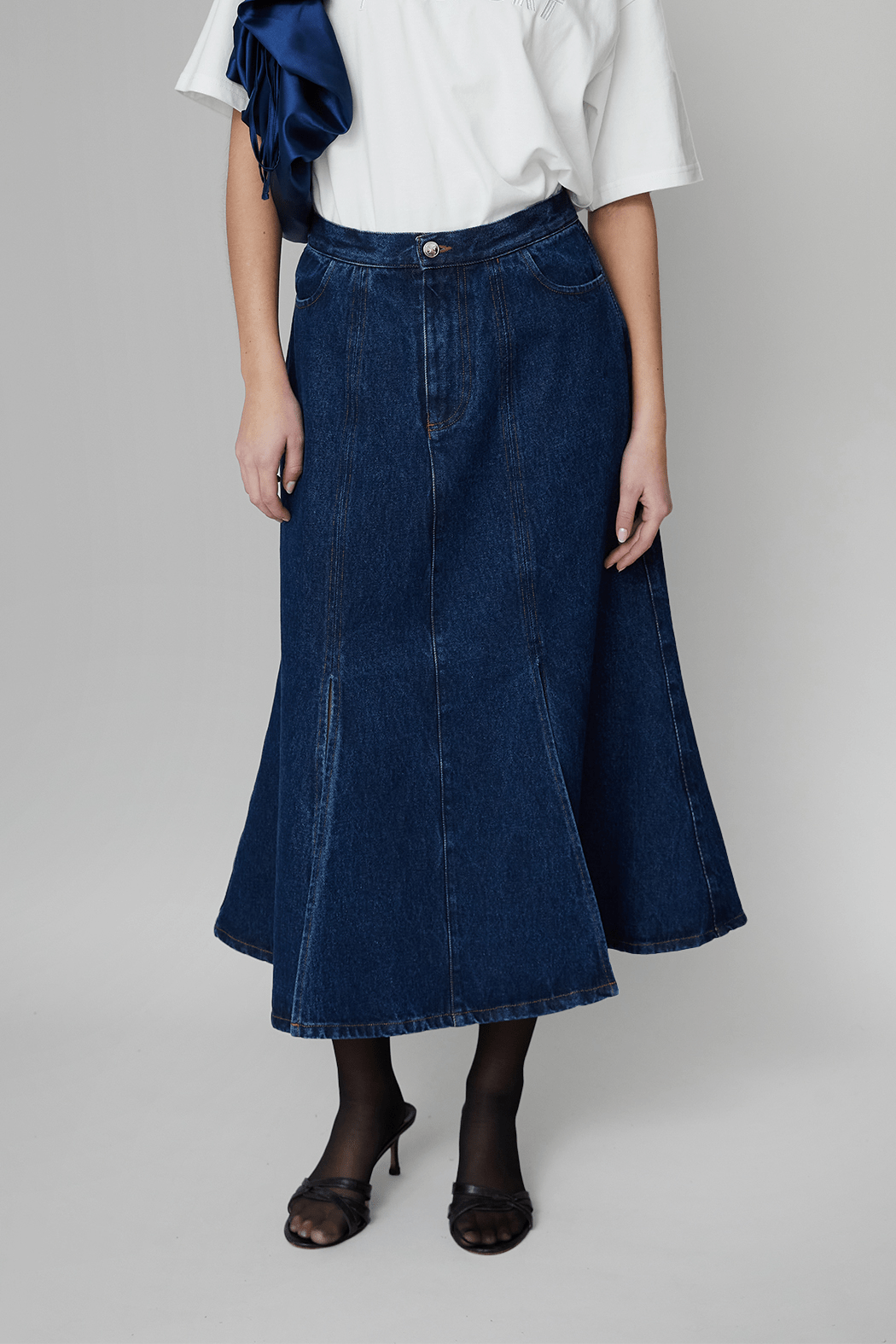 OpéraSPORT -  Victoria Denim Skirt, Medium Blue