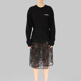 ALBA LONG SKIRT - BLACK