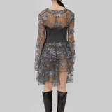 NONA SHORT SKIRT - CORAL SMOKE