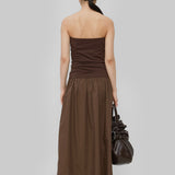 SECILIA DRESS - BROWN