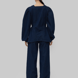 VERA DENIM TOP - BLUE