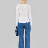 ELVA SEAMLESS TOP - WHITE