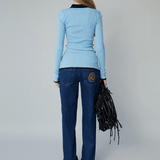 OpéraSPORT - Laura Seamless Shirt, Sky Blue