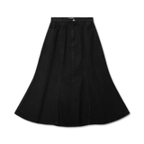 VICTORIA DENIM SKIRT - BLACK