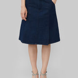 VERA DENIM SKIRT - BLUE